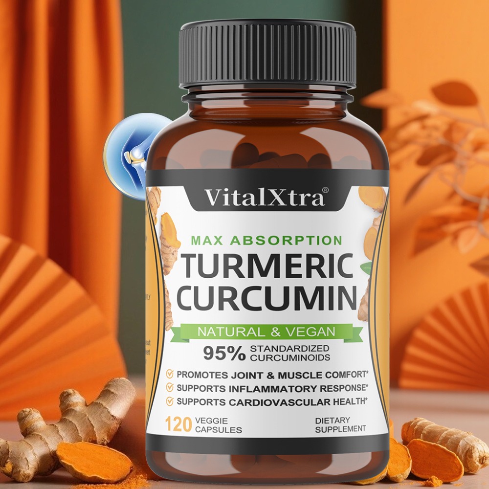 Turmeric Curcumin Capsule - Siyah Biberli Zerdeçal Kurkumin Kapsülleri Gelişmiş